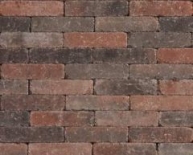 Tambour waalformaten Rood-zwart 20x5x7