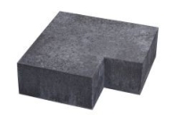 oud hollands Traptrede binnenhoek carbon 60x60/20x20