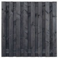 Tuinscherm lariks Sabien zwart geimpregneerd 180x180