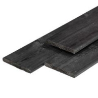 ME grenen tuinplank zwart gespoten, geschaafd 400x14x1,6