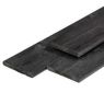 ME grenen tuinplank zwart gespoten, geschaafd 400x14x1,6