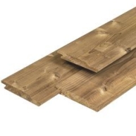 Caldura Wood grenen overhangend rabat geschaafd 480x14,1x1,8